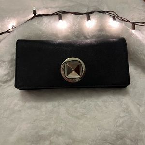 Kate Spade Keira Newbury Lane Black Saffiano Leather Clutch